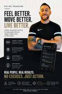 coaching app flyer